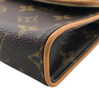Louis Vuitton Florentine Monogram Leather Pochette Brown Handbag — view 4