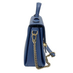 Gucci 2-Way Leather Shoulder Bag Blue — view 3