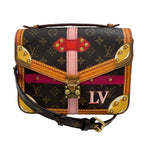 Louis Vuitton Summer Trunk Pochette Metis Monogram Leather Shoulder Bag Brown