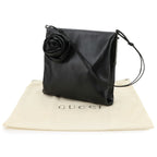 Gucci Shoulder Bag Leather Black 005 Silver — view 2