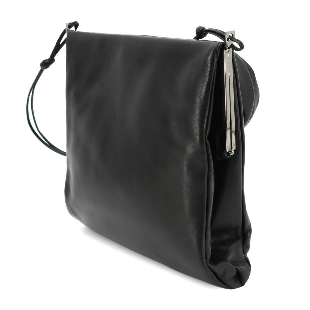 Gucci Shoulder Bag Leather Black 005 Silver — view 4