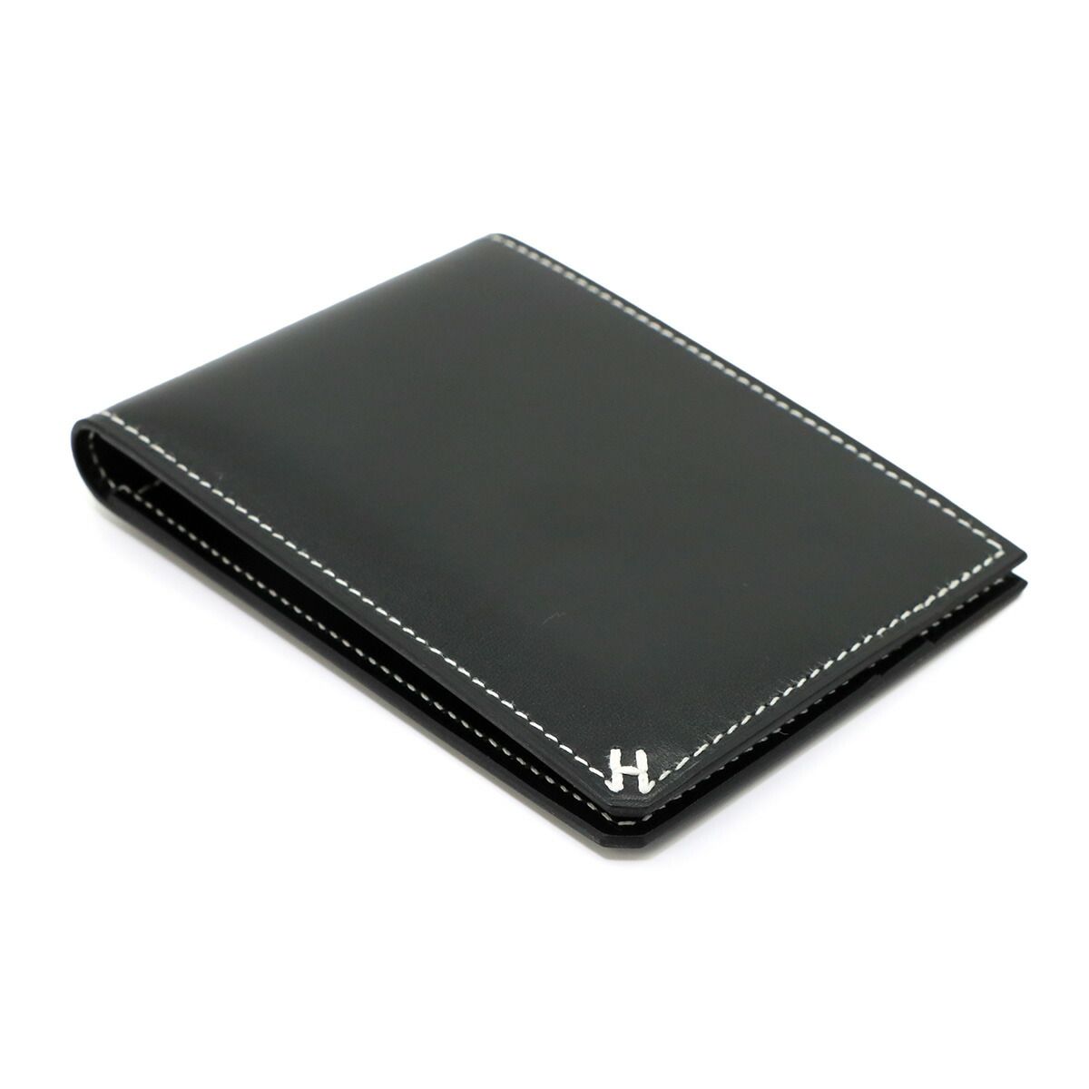 Hermes Series Oriental Card Case Business Holder Box Calf Black — view 5