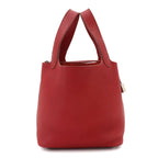 Hermes Picotin Lock PM Hand Bag Taurillon Clemence Silver — view 3