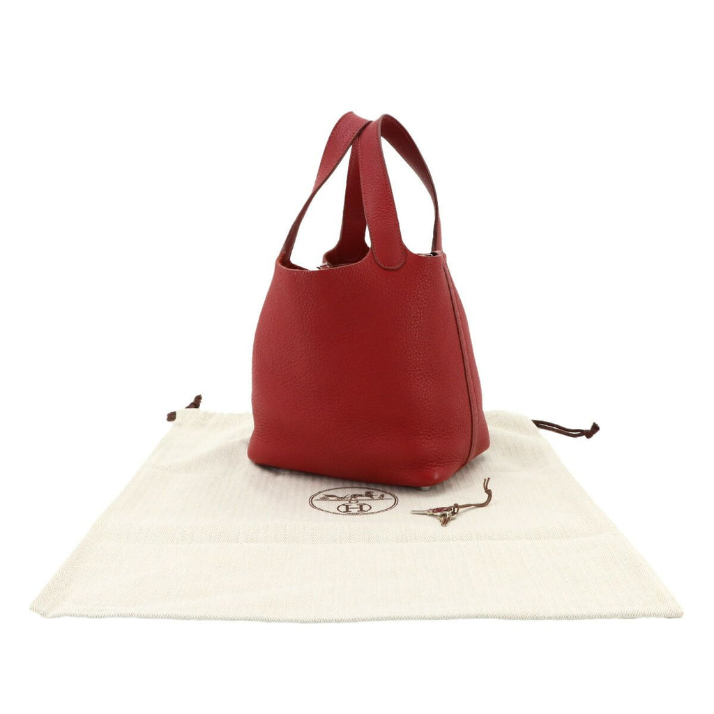Hermes Picotin Lock PM Hand Bag Taurillon Clemence Silver — view 2