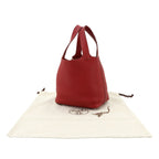 Hermes Picotin Lock PM Hand Bag Taurillon Clemence Silver — view 2