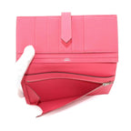 Hermes Bearn Souffle Bifold Wallet Epsom Rose Azalea Silver Soufflet — view 8