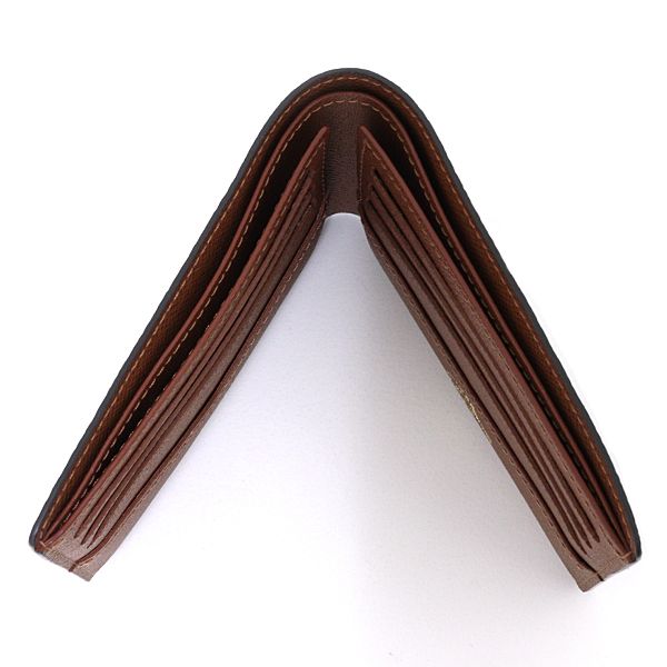 Louis Vuitton Portefeuille Calf Bifold Wallet Monogram Donut Canvas Chocolate — view 4