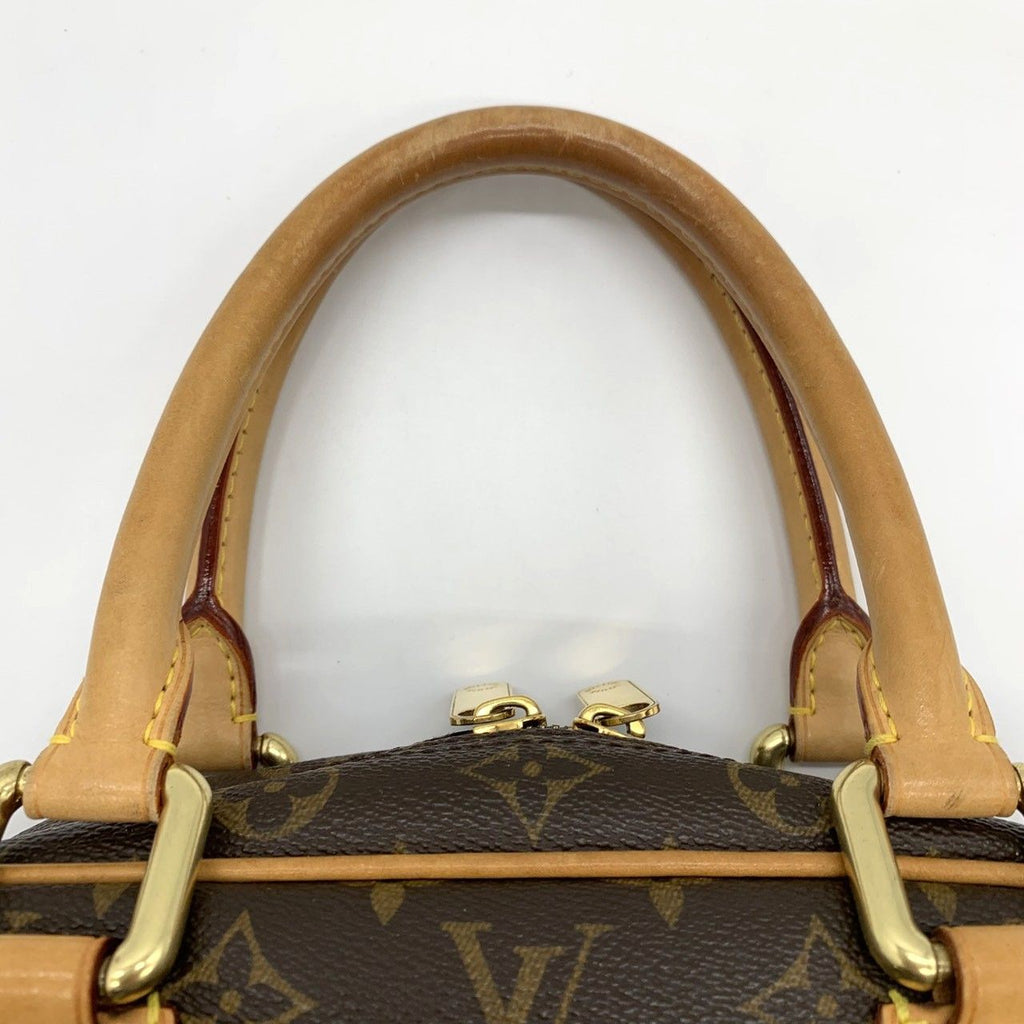 Louis Vuitton Manhattan PM Handbag Monogram Canvas Brown — view 6