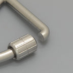 Hermes Key Holder Cheval Key Ring Charm Metallic Polished Stainless Steel — view 4
