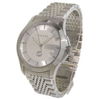 Gucci Timeless 126.4 Stainless Steel Kuo Analog Display Silver Dial Watch — view 2