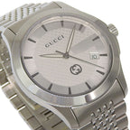 Gucci Timeless 126.4 Stainless Steel Kuo Analog Display Silver Dial Watch — view 3