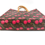 Louis Vuitton Shoulder Bag Sac Plat Monogram Cherry Canvas Brown — view 6