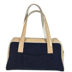 Chanel Shoulder Bag CC Logo Quilted Canvas Navy — view 3