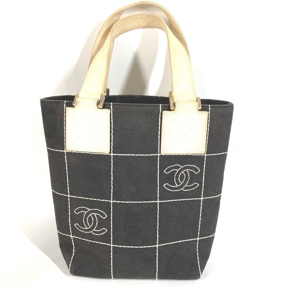 Chanel Tote CC Logo Cotton Black — view 2