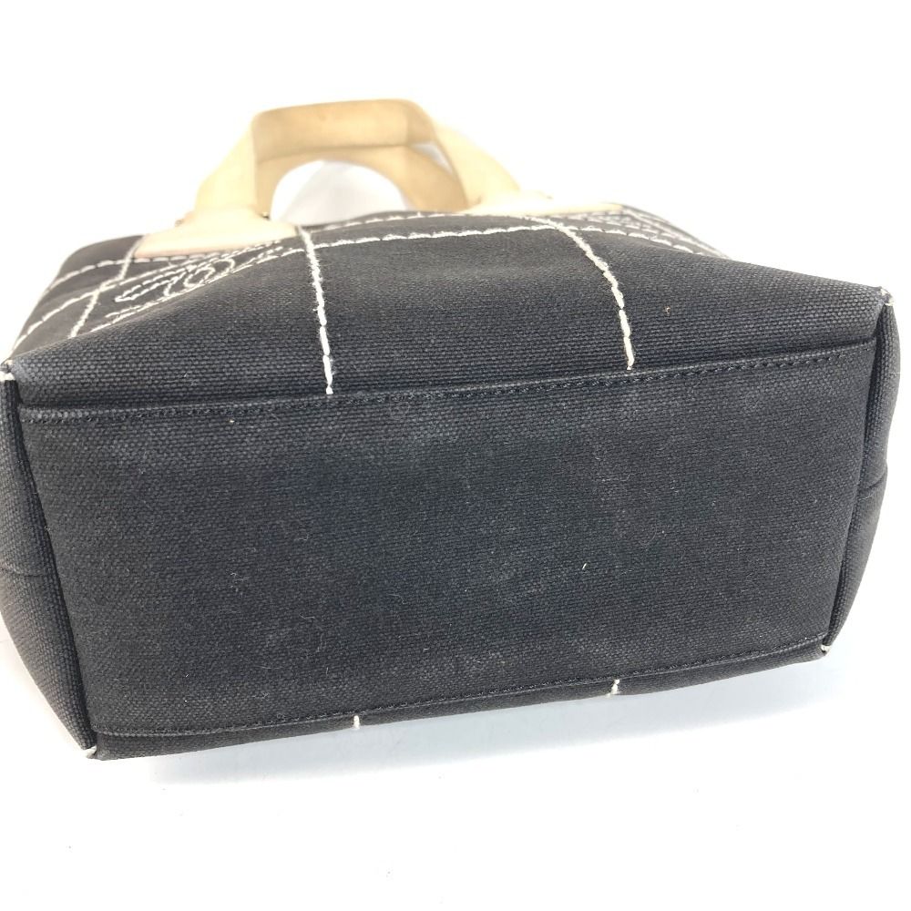 Chanel Tote CC Logo Cotton Black — view 5