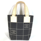 Chanel Tote CC Logo Cotton Black