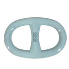 Hermes Scarf Ring Chaine D'ancre Logo Metal Light Blue