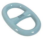 Hermes Scarf Ring Chaine D'ancre Logo Metal Light Blue — view 3