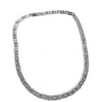 Louis Vuitton Necklace Monogram Tide Up Metal Silver