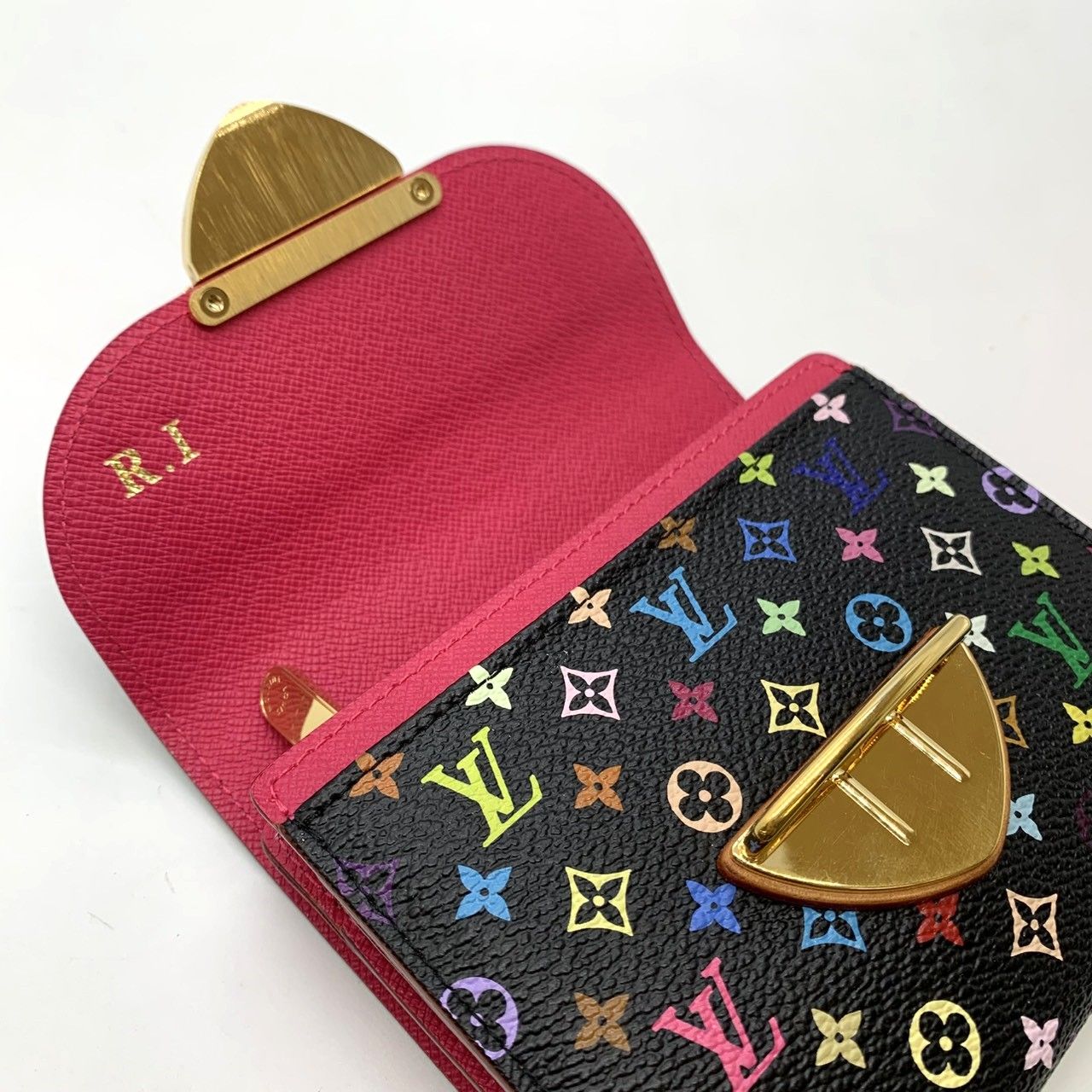 Louis Vuitton Portefeuille Joy Trifold Wallet Monogram Multicolor Black — view 6