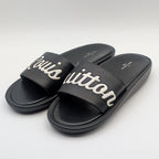 Louis Vuitton Sambas Line Lava Logo Black Sandals