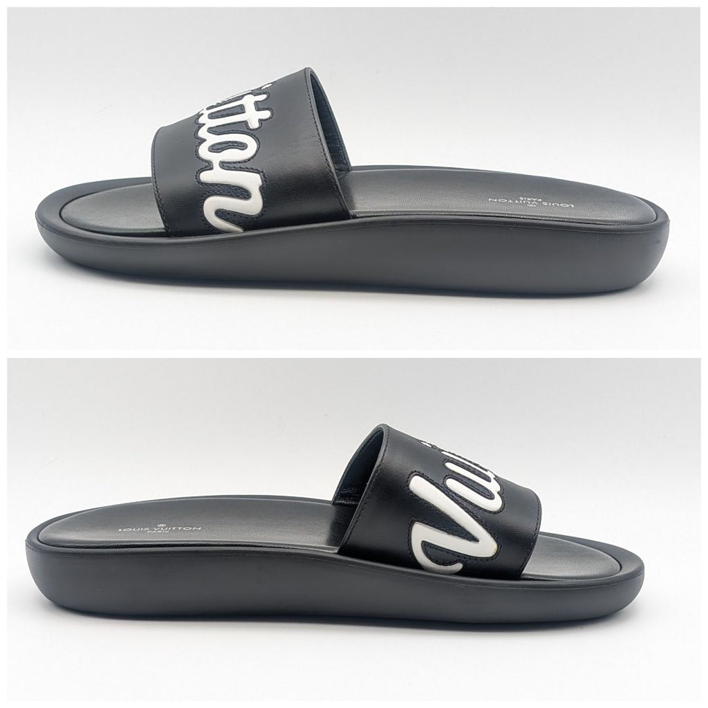 Louis Vuitton Sambas Line Lava Logo Black Sandals — view 2