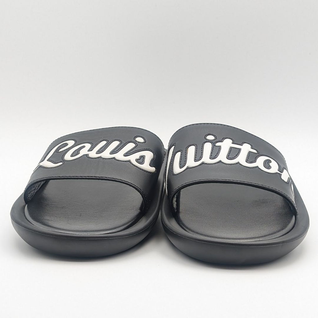 Louis Vuitton Sambas Line Lava Logo Black Sandals — view 3