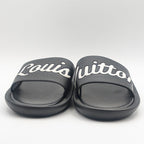 Louis Vuitton Sambas Line Lava Logo Black Sandals — view 3