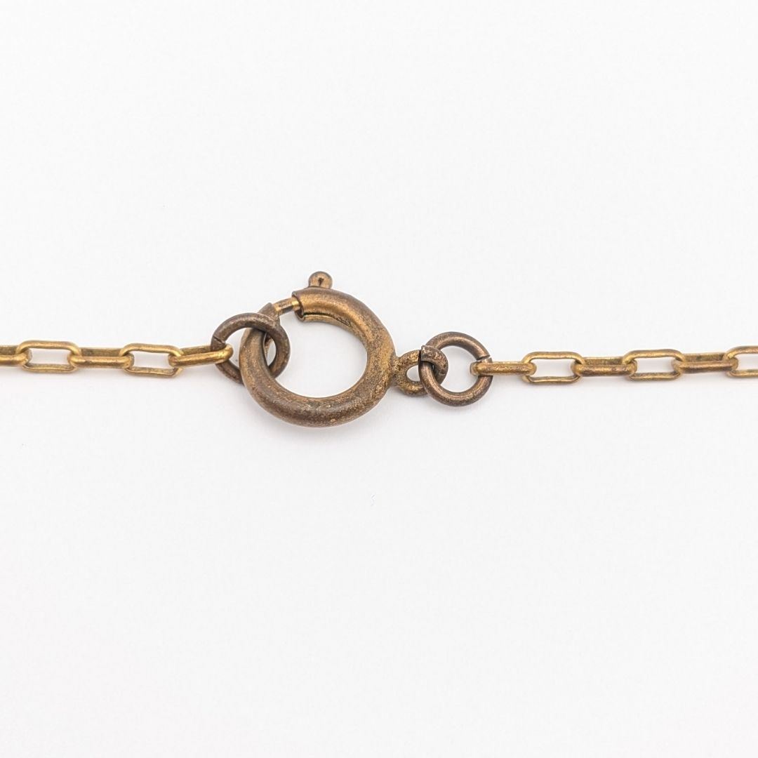 Chanel CC Logo Gold Necklace First Era Vintage — view 4