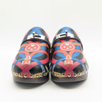 Hermes Carlotta Kelly Wood Sole Sandals Multicolor — view 4