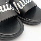 Louis Vuitton Sambas Line Lava Logo Black Sandals — view 8