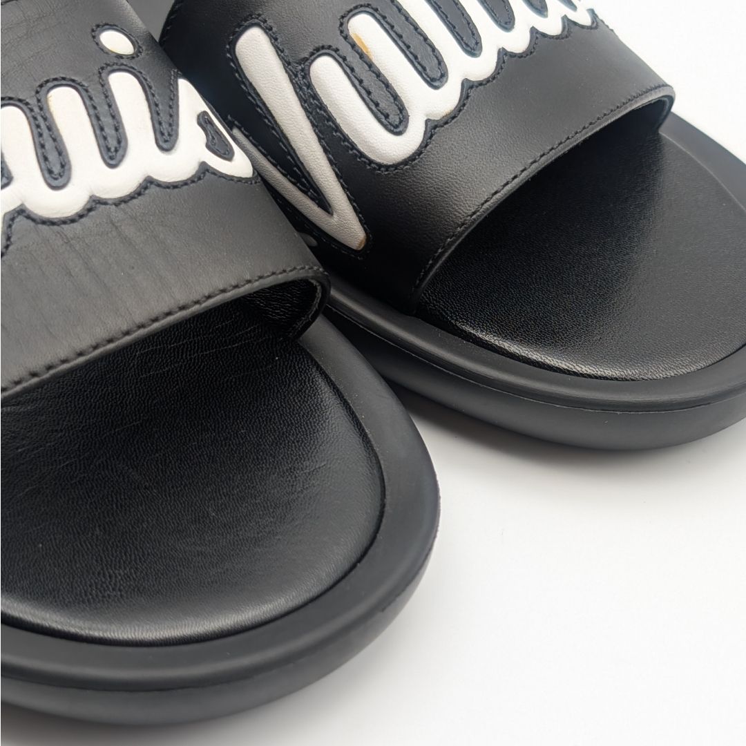Louis Vuitton Sambas Line Lava Logo Black Sandals — view 8