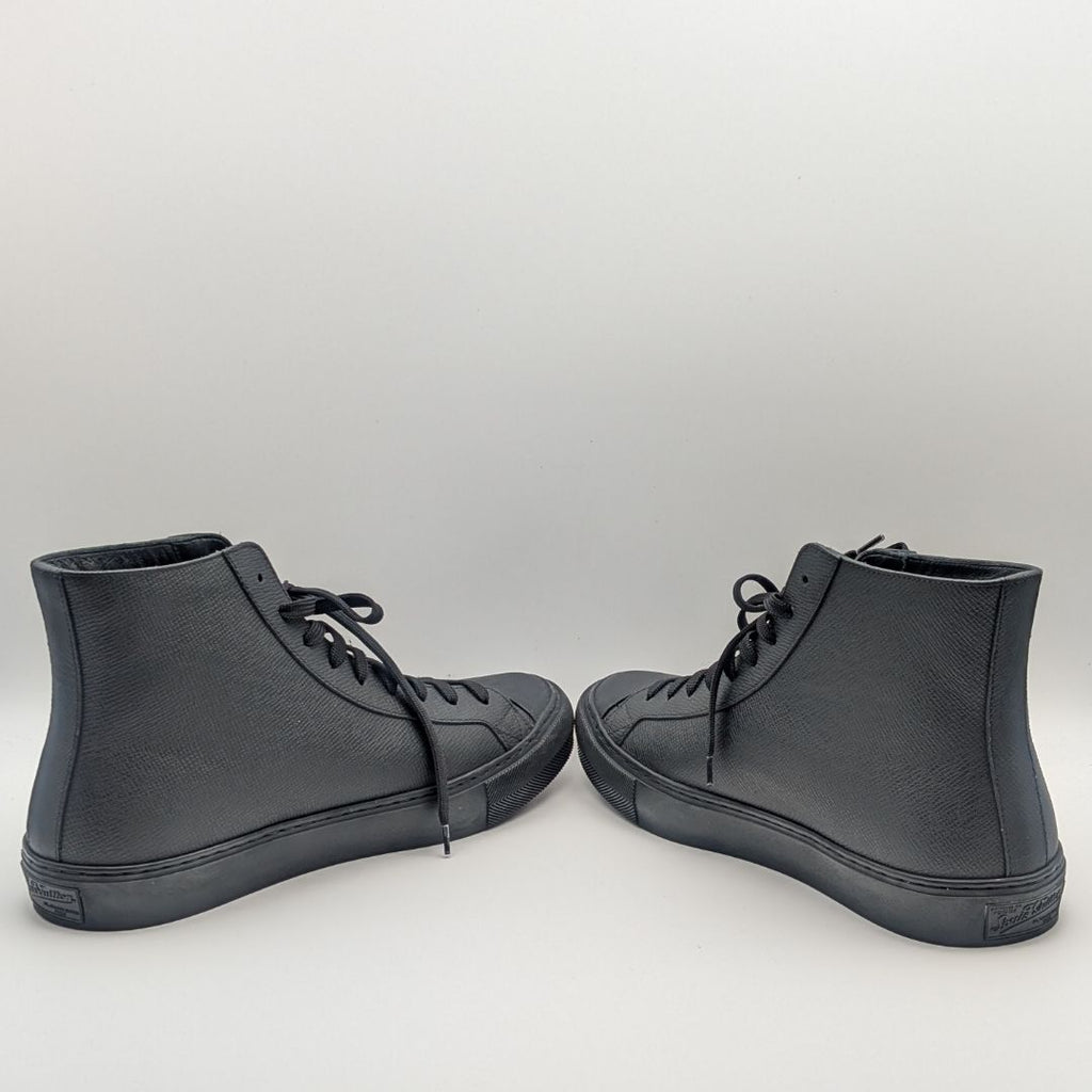 Louis Vuitton Tattoo Line High Cut Sneakers Leather Black Rainbow Shoes — view 3