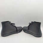 Louis Vuitton Tattoo Line High Cut Sneakers Leather Black Rainbow Shoes — view 3