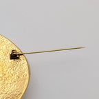 Chanel Brooch CC Logo Gold Sun Round Vintage — view 5
