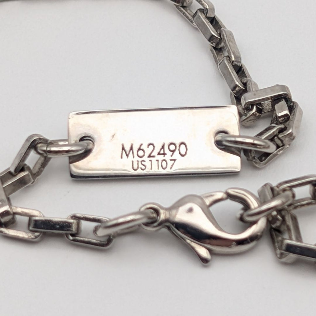 Louis Vuitton Collier Damier Color Silver Necklace — view 7