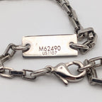 Louis Vuitton Collier Damier Color Silver Necklace — view 7