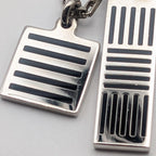 Louis Vuitton Collier Damier Color Silver Necklace — view 4
