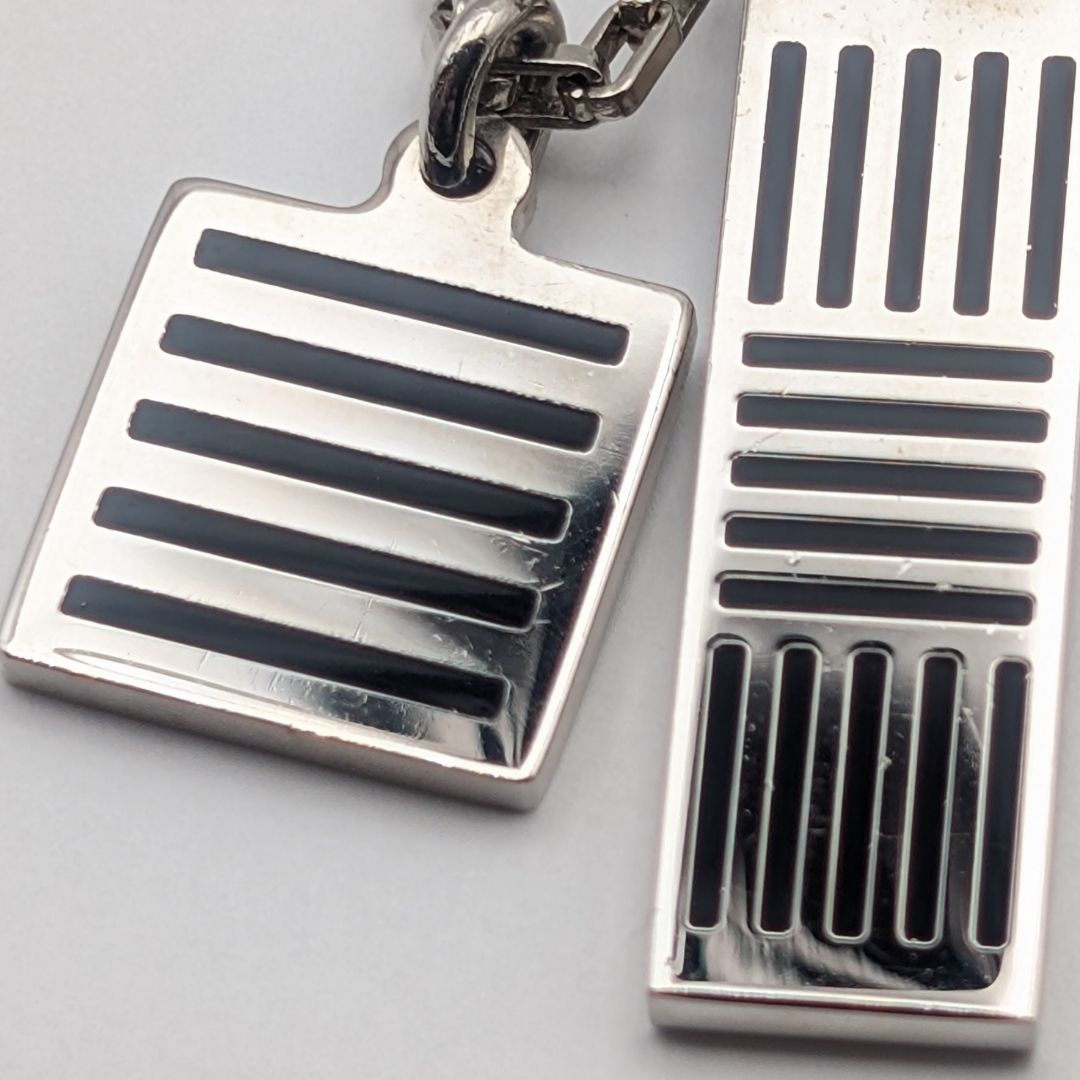 Louis Vuitton Collier Damier Color Silver Necklace — view 4