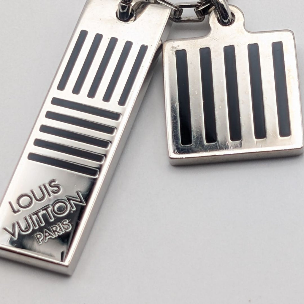 Louis Vuitton Collier Damier Color Silver Necklace — view 3