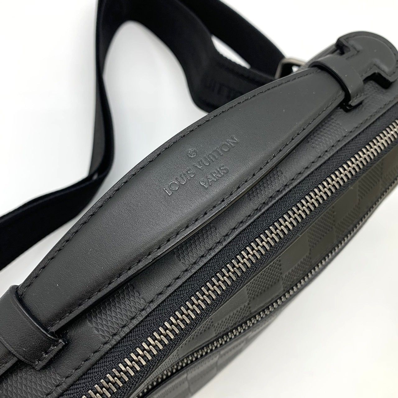 Louis Vuitton Ambler Belt Bag Leather Damier Infini Black — view 6