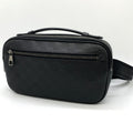 Louis Vuitton Ambler Belt Bag Leather Damier Infini Black