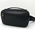 Louis Vuitton Ambler Belt Bag Leather Damier Infini Black