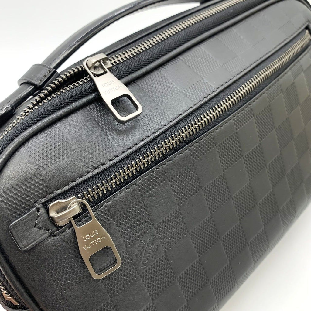 Louis Vuitton Ambler Belt Bag Leather Damier Infini Black — view 7