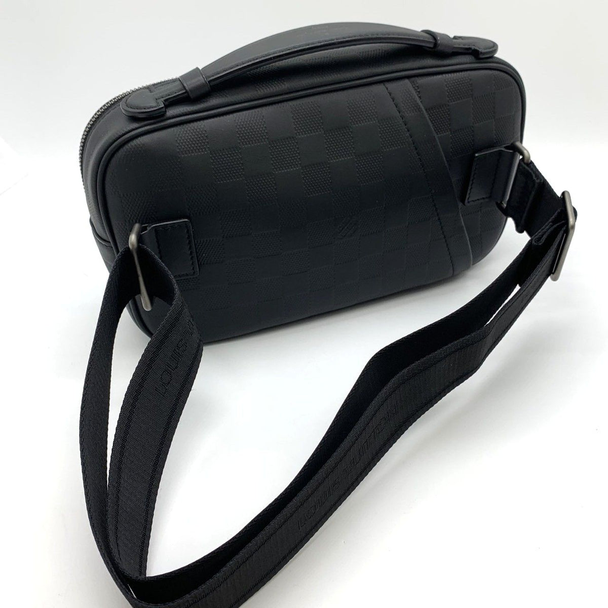 Louis Vuitton Ambler Belt Bag Leather Damier Infini Black — view 3