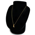 Saint Laurent 18k Yellow Gold Necklace Diamond 40 cm — view 6