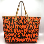 Louis Vuitton Neverfull GM Tote Shoulder Bag Monogram Graffiti Orange — view 4