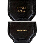 Fendi Strap Mini FF Zucca Pattern All Black Leather Shoulder — view 7