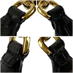 Fendi Strap Mini FF Zucca Pattern All Black Leather Shoulder — view 5