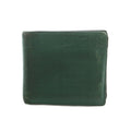 Loewe Bifold Wallet Coin Purse Leather Green